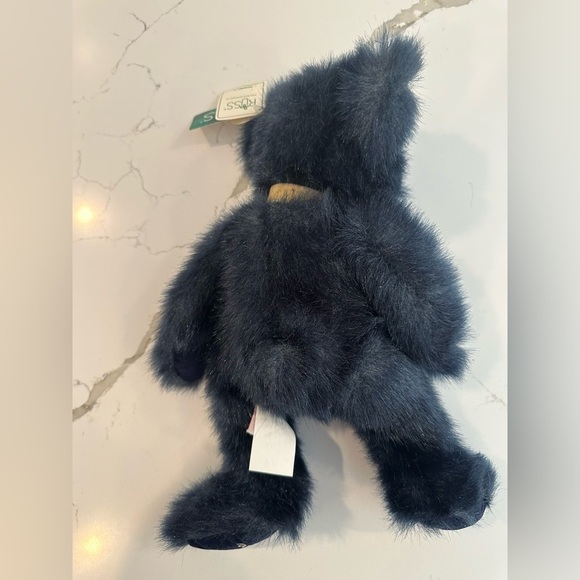 Hallmark Russ Alleluia Peace Blue Bear Vintage 15” Furry WITH TAGS with bow - Picture 7 of 7